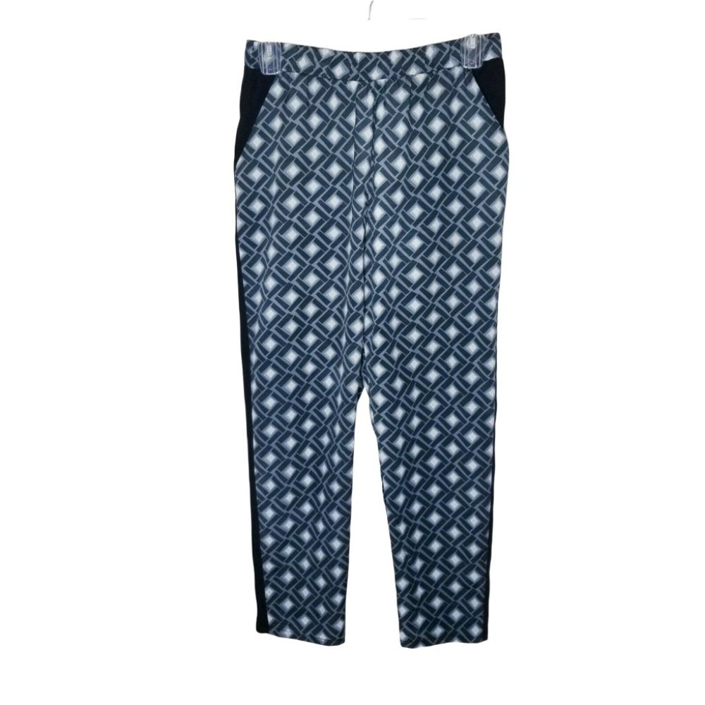 Bar III Sheer Geometric Print Pants Women Size Large